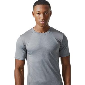 เสื้อยืดออกกำลังกายผู้ชายขายส่งแบบกำหนดเอง เสื้อผ้าฝึกซ้อมยืดหยุ่นกระชับสวมใส่สบายสำหรับวิ่ง ขายดี - Product Image 4