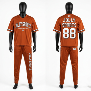 polyester mesh jersey and pant set men breathable rust orange custom <b>heat</b> transfer print logo side stripe short set for men's - Product Image 3