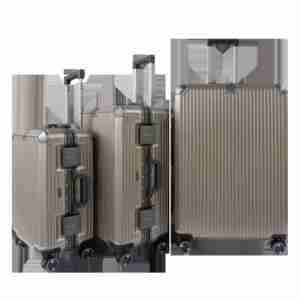 Valise de luxe 8003 en aluminium 100% PC, coque rigide, serrure TSA, roues pivotantes à 360°, légère, durable, résistante à l'eau, grande taille - Product Image 4