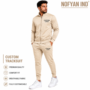 Wholesale Custom 100% Cotton Windproof Breathable Tracksuit Manufacturer Factory Direct OEM ODM Men's Premium <b>Jogging</b> <b>Suit</b> - Product Image 2