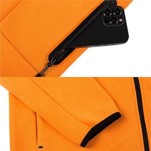 Custom Men's Winter Hooded Three Piece Tracksuit Sleeveless <b>Top</b> Zip Jacket Matching Training Pants for <b>Gym</b> Workouts Sportswear - Product Image 4