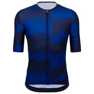 Maillot de cyclisme élégant avec logo personnalisé, manches personnalisées, impression par transfert thermique, couleurs et designs personnalisés, 100% polyester respirant - Product Image 6