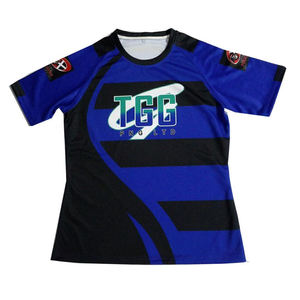 Ensemble de maillots de rugby respirants personnalisés pour hommes, impression par sublimation, uniforme sportif, shorts, tenue d'équipe pour la ligue de rugby - Product Image 3