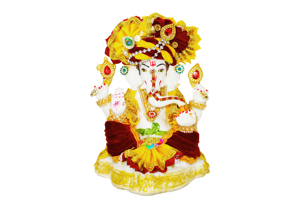 Ídolo de Ganesha de Mármol Hecho a Mano, Figura Religiosa Tradicional Art Deco para Decoración de Mesa en Diwali y Bodas - Product Image 2
