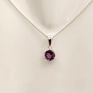 Collier Pendentif Améthyste Fantaisie en Argent Sterling 925 Plaqué Or/Argent, Bijou de Fiançailles Vintage pour Femmes et Hommes, Troisième Partie - Product Image 1