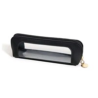 Pochette cosmétique transparente en PVC, sac de rangement portable pour pinceaux de maquillage, mini trousse de voyage pour crayons