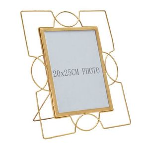 Cadre photo en métal ondulé, finition laiton antique, léger et durable, impression numérique pour la décoration de la maison et du bureau - Cadeau de retour - Product Image 4