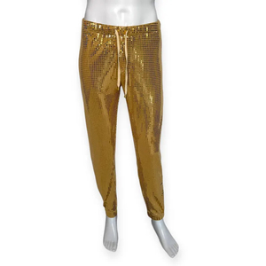 Golden <b>Sequin</b> Hooded Tracksuit Set For Children Men Women Streetwear Full Length Pants And Jacket Spring Casual Wear - Product Image 2