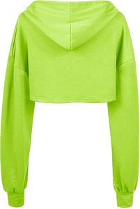 Custom Logo French Terry Lilac <b>Shrug</b> Hoodie <b>Long</b> <b>Sleeve</b> Ultra Cropped Pullover Workout Cover Up Tops for Women - Product Image 4