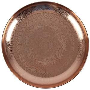 Plateau de service ovale décoratif en laiton doré de qualité supérieure pour restaurant, buffet, comptoir, décoration intérieure et événements de mariage, décoration d'hôtel - Product Image 3