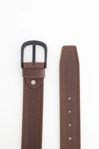 2026 Men's Dress Jeans Belt with Custom Logo <b>Pin</b> Buckle New Stylish Casual High-Quality Genuine Leather Wholesale Formal OEM - Product Image 4