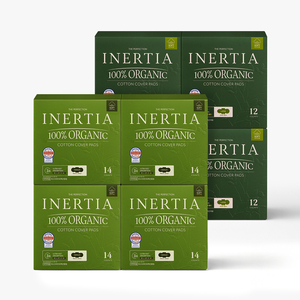 กางเกงในอนามัยแบบใช้แล้วทิ้ง INERTIA ผ้าฝ้ายออร์แกนิค ซึมซับดีเยี่ยม สำหรับกลางคืน ขนาดกลาง เย็บสองชั้น ป้องกันการรั่วซึม - Product Image 4