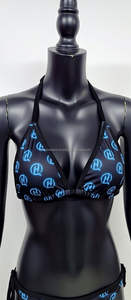 ชุดบิกินี่เอวสูงคุณภาพสูงสำหรับผู้หญิง สไตล์เรโทร ชุดว่ายน้ำสองชิ้น กระชับสัดส่วน ระบายอากาศได้ดี แห้งเร็ว ต้านเชื้อแบคทีเรีย ด้านหน้า - Product Image 5