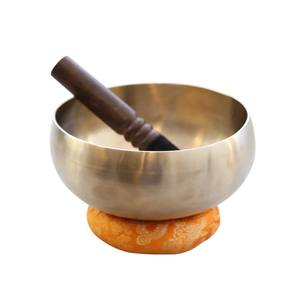 Ensemble de bols chantants tibétains en laiton avec coussin et marteau pour le yoga, l'équilibrage des chakras, le soulagement du stress et de l'anxiété - Product Image 4