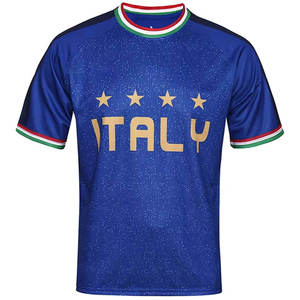 Ensemble de tenue de football pour hommes adultes, style italien, 100% polyester, séchage rapide, équipement d'entraînement athlétique, maillot et short de football - Product Image 1