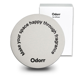 [Entreprise Egg] Désodorisant de voiture Odorr Coin, argent mat, semi-permanent, à clipser, parfum musqué rafraîchissant, Corée - Product Image 1