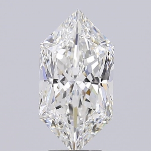 Diamante CVD Cultivado en Laboratorio, Corte Hexagonal de 3.08CT, Claridad VVS2, Color E, Hecho a Mano, Certificado IGI, Dureza 10 Moh's, BRILLANTE - Product Image 1