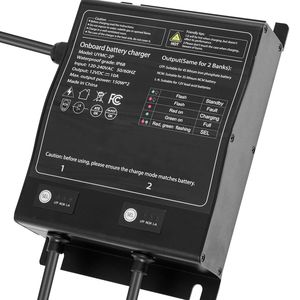 Caricabatterie per Barca a 2 Banchi 10A 12V - Scheda Intelligente Impermeabile IP68 per Batterie agli Ioni di Litio - Product Image 1