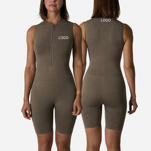 Mono deportivo cálido de manga larga para mujer, enterizo elástico de yoga de una pieza con pantalones acampanados, conjuntos informales - Product Image 6