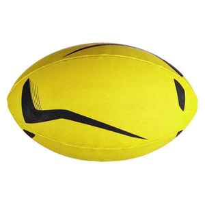 Ballon de rugby en caoutchouc fabriqué au Pakistan, durable, professionnel, tailles 3, 6, 9, adhérence supérieure, contrôle optimal, haute pression, logo personnalisé - Product Image 1