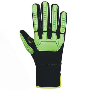 Gants de mécanicien en cuir de haute qualité fabriqués au Pakistan, dernier design, double paume, anti-coupure et antidérapants. - Product Image 3