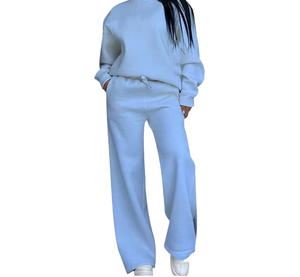 Top Selling Women's Casual Solid Color Hooded Tracksuit with Logo 2 in 1 Design <b>Lightweight</b> Polyester/Cotton - Product Image 3