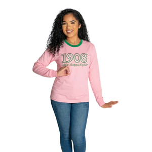 Camiseta de Manga Larga Bordada para Mujer, Modelo 1908, Cuello Redondo, Algodón Premium, Informal, Cómoda para Uso Diario - Product Image 3