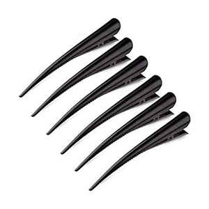 Factory Direct Professional Hair Sectioning <b>Clamps</b> Stainless Steel Black Solid <b>Clips</b> Salon Hair Styling Tools Grip Hairpins - Product Image 1