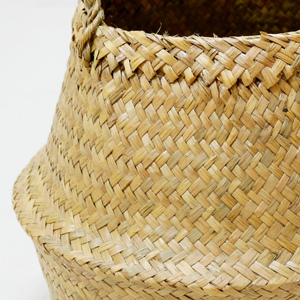 Panier à linge en jonc de mer tressé à la main pour rangement domestique, vente en gros, offre spéciale - Product Image 5