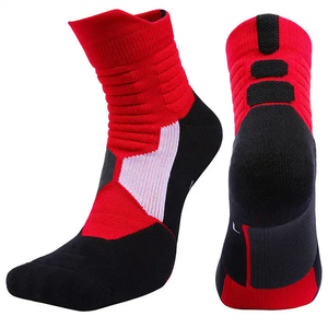 Chaussettes de sport professionnelles pour hommes et jeunes, en coton respirant, absorbant, antibactériennes, séchage rapide, vente en gros - Product Image 4