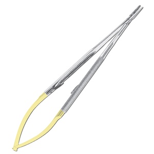 JACOBSON HEAVY STYLE PORTE-AIGUILLES T.C. Porte-aiguille Castroviejo en acier inoxydable allemand utilisé en chirurgie cardiovasculaire - Product Image 1