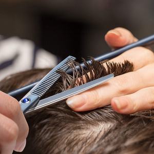 Ciseaux professionnels à effiler les cheveux en acier inoxydable, lame tranchante 30 dents, manche long, pour droitiers, outil de coiffure de salon - Product Image 4