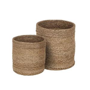 Panier en jute naturel fait main pour le rangement et la décoration de la maison – Panier tissé écologique pour le salon, la chambre et la cuisine - Product Image 5