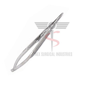 Ensemble de micro-porte-aiguilles, ciseaux et pinces Castroviejo, réutilisable, en acier inoxydable, certifié CE, pour instruments chirurgicaux - Product Image 4