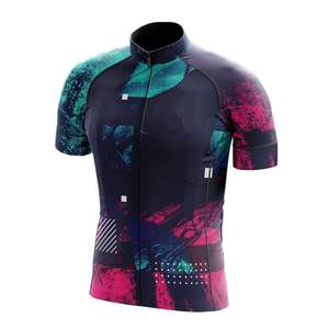 Maillot de cyclisme personnalisé par sublimation, respirant, à manches courtes, vêtements de vélo - Product Image 5