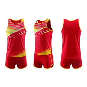 Sports Wear Customized Color Low Price Track & Field Uniform Good Quality <b>Classy</b> Look Sleeveless Jersey Track & Field Uniform - Product Image 5