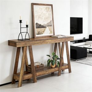 Two-Level Storage Console <b>Table</b> As <b>Sofa</b> <b>Side</b> <b>Table</b> Entrance <b>Table</b> or Corridor <b>Table</b> - Product Image 6