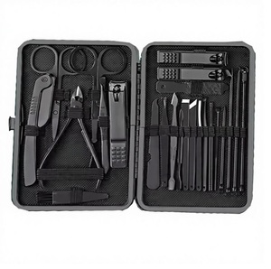 18 in 1 Stainless Steel Luxurious Nail Clipper Set Professional Portable Single Spring Manicure & Pedicure Tools - Product Image 1