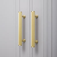 Poignées de meuble en laiton massif moletées pour armoires de cuisine, commodes, chambres, extérieurs, hôtels, salons, style européen