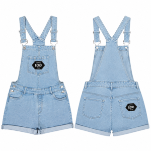 High Waist Women's Corduroy <b>Jumpsuit</b> Regular Fit Distressed Ripped <b>Vintage</b> Casual Winter Style 100% Cotton Eco-Friendly Allover - Product Image 1