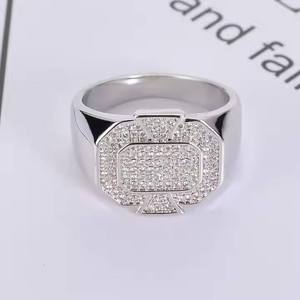 High Quality Lab Created Moissanite <b>Diamond</b> <b>Ring</b> for Luxury Fashion Wedding Jewelry Available for Affordable Price from India - Product Image 3