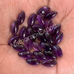 Ametista Natural, Corte Cabujón Marquise, 4x8mm 10x20mm, Lote de Piedras Preciosas Sueltas de Amatista, Precio al por Mayor, para Fabricación de Joyas - Product Image 6