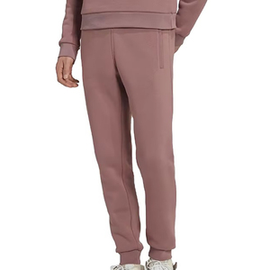 Pantalon de survêtement en polaire pour hommes, taille élastique, poches latérales, décontracté, respirant, poids moyen, pour l'automne - Product Image 1