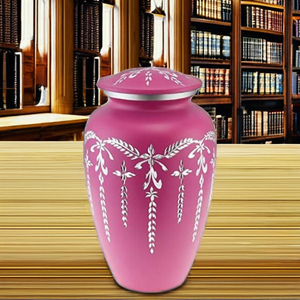 Urne funéraire en métal de luxe de grande capacité, design nouveau, faite à la main, vase de sol, couleur fumée, pour la vente en gros - Product Image 1