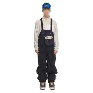 New Arrival Fully Customized Heavy Duty Multi Zippered Chest Pockets And Cargo Side Pockets Bib Waterproof Outdoor Ski <b>Overalls</b> - Product Image 1