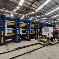Panneaux de conduits en mousse de polyuréthane ignifuge, machines de fabrication de briques en aluminium/acier, maisons préfabriquées motorisées contrôlées par PLC