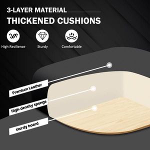 Ergonomic PU Leather Gaming Chair with Adjustable Height Wheels for Office Desk or Video Game Play - Product Image 5