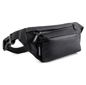 Riñonera Impermeable Negra de Oxford Unisex, Bolso Bandolera para Exteriores, con Logotipo Personalizado, Precio al por Mayor - Product Image 1