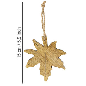 Décoration d'automne suspendue en bois, best-seller, design artisanal pour la décoration intérieure et la présentation saisonnière sur table - Product Image 2