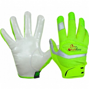 <b>Red</b> & White High Quality American Football Gloves For Adult & Kids - Product Image 4